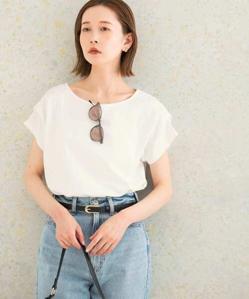 URBAN RESEARCH ROSSO WOMEN(アーバンリサーチ ロッソ)の「ドライドルマンプルオーバー(Tシャツ/カットソー・レディース・オフホワイト/グリーン系その他/ピンク・FREE)」の6枚目の写真