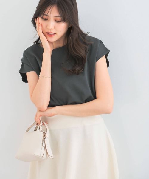 URBAN RESEARCH ROSSO WOMEN(アーバンリサーチ ロッソ)の「ドライドルマンプルオーバー(Tシャツ/カットソー・レディース・オフホワイト/グリーン系その他/ピンク・FREE)」の19枚目の写真