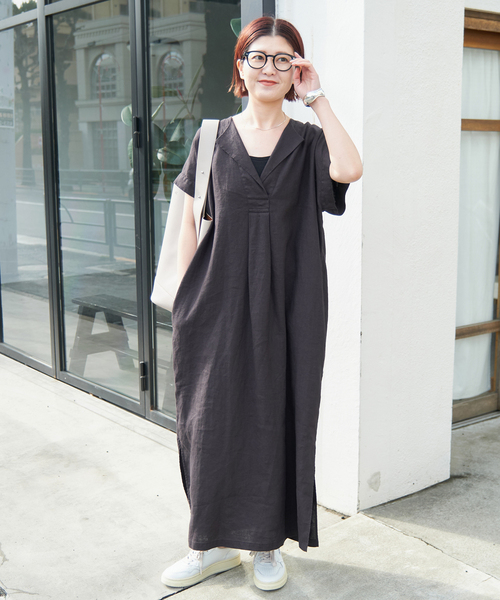 Spick & Span（スピックアンドスパン）の「リネンカフタンドレス