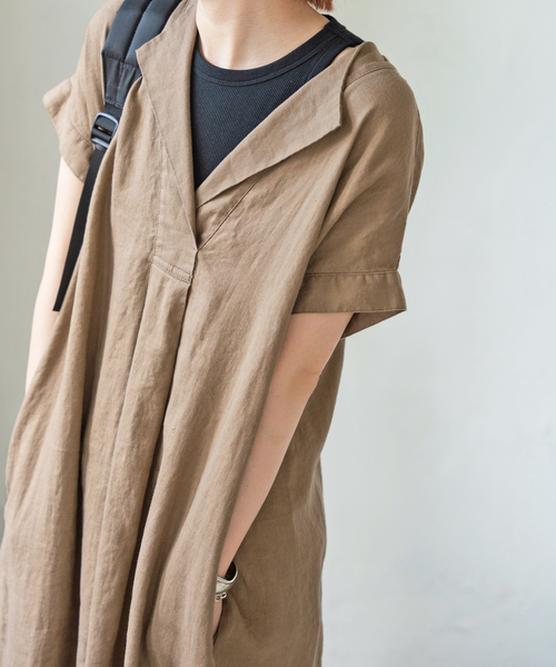 Spick & Span（スピックアンドスパン）の「リネンカフタンドレス