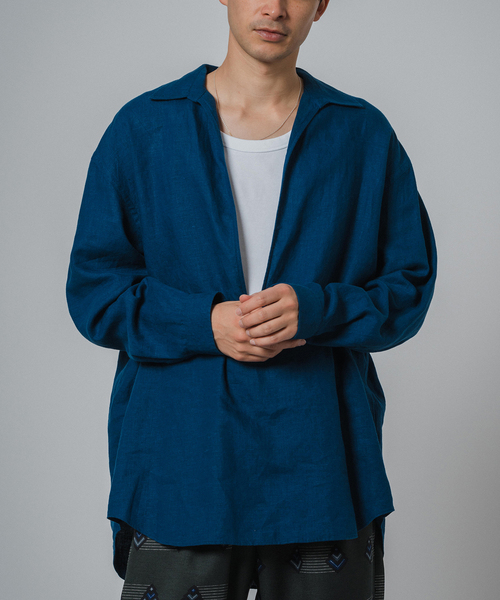 EDIFICE（エディフィス）の「リネン スキッパーシャツ（シャツ