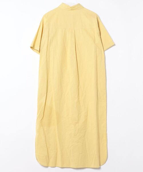 Q（キュー）の「ロングシャツワンピース（シャツワンピース・レディース・マスタード/モカ/チャコールグレー・MEDIUM）」の14枚目の写真