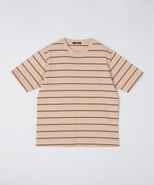 SHIPS(シップス)の「SHIPS: TEXBRID(R) リネン グラデーション ボーダー Tシャツ(Tシャツ/カットソー・メンズ・グレー/ナチュラル/ベージュ/ネイビー・SMALL/MEDIUM/LARGE/X-LARGE)」の16枚目の写真