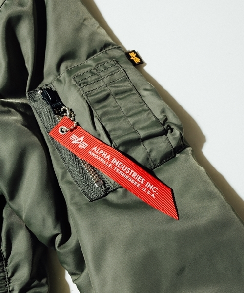 SHIPS KIDS（シップスキッズ）の「ALPHA:KIDS MA-1◆（ブルゾン・キッズ・オリーブ/ネイビー・110/120/100/130/140）」の12枚目の写真