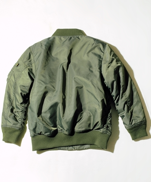 SHIPS KIDS（シップスキッズ）の「ALPHA:KIDS MA-1◆（ブルゾン・キッズ・オリーブ/ネイビー・110/120/100/130/140）」の10枚目の写真