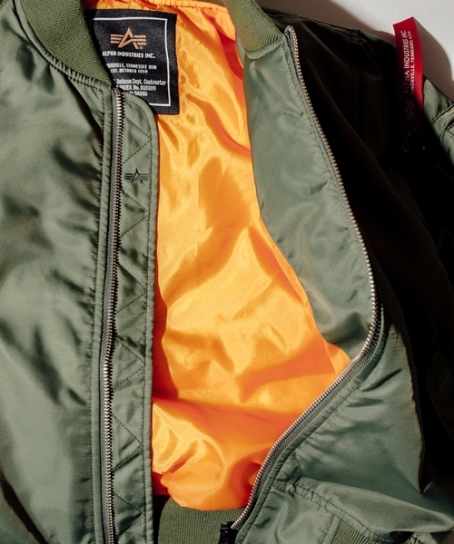 SHIPS KIDS（シップスキッズ）の「ALPHA:KIDS MA-1◆（ブルゾン・キッズ・オリーブ/ネイビー・110/120/100/130/140）」の8枚目の写真