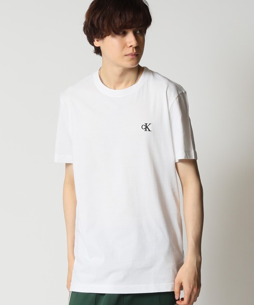 Calvin Klein(カルバン・クライン)の「Calvin Klein Jeans/ カルバンクラインジーンズ CK ESSENTIAL SLIM TEE CKロゴ クルーネック コットンTシャツ(Tシャツ/カットソー・メンズ・ブラック/ホワイト・M/L/XL)」の6枚目の写真