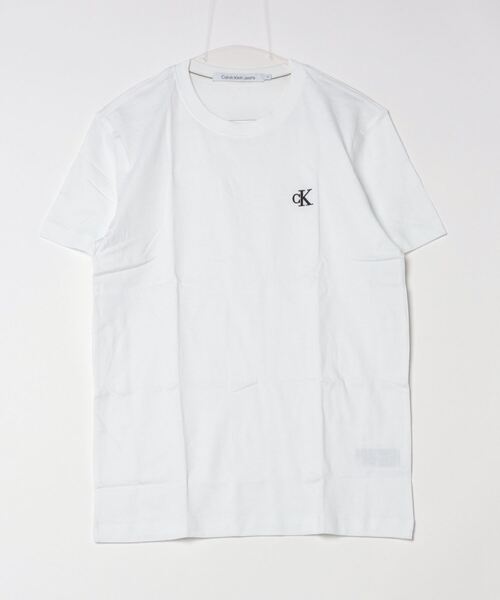 Calvin Klein(カルバン・クライン)の「Calvin Klein Jeans/ カルバンクラインジーンズ CK ESSENTIAL SLIM TEE CKロゴ クルーネック コットンTシャツ(Tシャツ/カットソー・メンズ・ブラック/ホワイト・M/L/XL)」の11枚目の写真