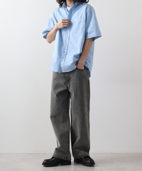 JEMORGAN（ジェーイーモーガン）の「JEMORGAN オックスフォード半袖ＢＤシャツ（シャツ/ブラウス・メンズ・ホワイト/サックスブルー/ベージュ・M/L）」の16枚目の写真