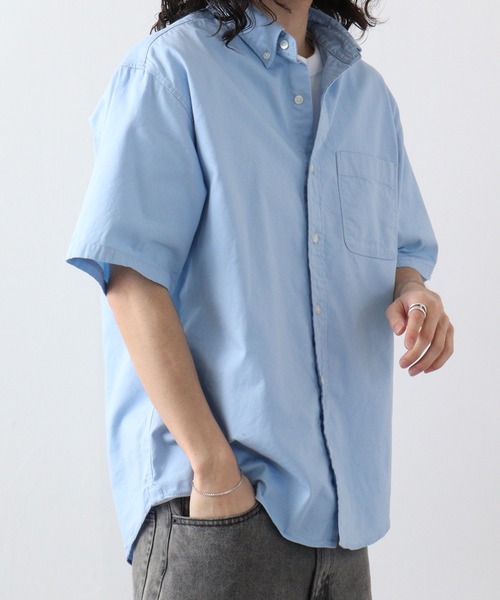 JEMORGAN（ジェーイーモーガン）の「JEMORGAN オックスフォード半袖ＢＤシャツ（シャツ/ブラウス・メンズ・ホワイト/サックスブルー/ベージュ・M/L）」の13枚目の写真