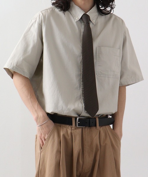 JEMORGAN（ジェーイーモーガン）の「JEMORGAN オックスフォード半袖ＢＤシャツ（シャツ/ブラウス・メンズ・ホワイト/サックスブルー/ベージュ・M/L）」の9枚目の写真