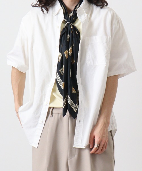 JEMORGAN（ジェーイーモーガン）の「JEMORGAN オックスフォード半袖ＢＤシャツ（シャツ/ブラウス・メンズ・ホワイト/サックスブルー/ベージュ・M/L）」の4枚目の写真