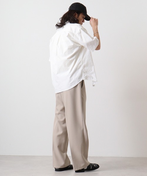 JEMORGAN（ジェーイーモーガン）の「JEMORGAN オックスフォード半袖ＢＤシャツ（シャツ/ブラウス・メンズ・ホワイト/サックスブルー/ベージュ・M/L）」の8枚目の写真