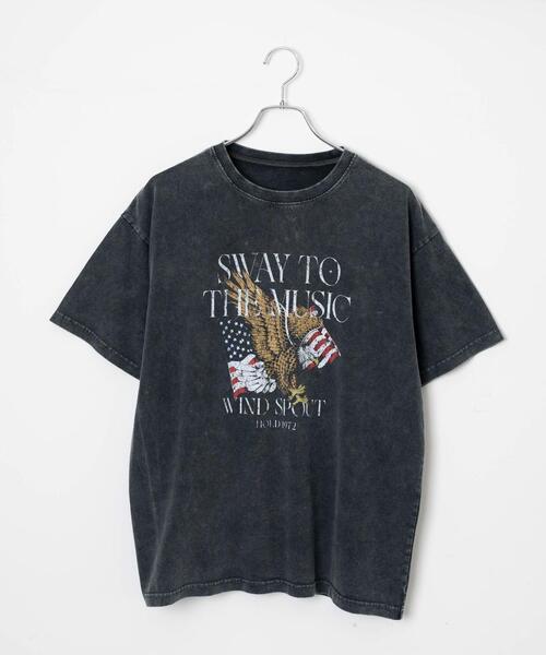 セール】WEGO/ヴィンテージウォッシュグラフィックTシャツ（T