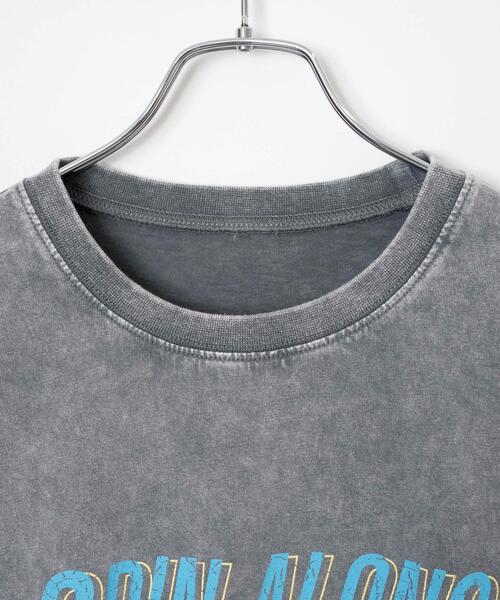 WEGO（ウィゴー）の「WEGO/ヴィンテージウォッシュグラフィックTシャツ（Tシャツ/カットソー・レディース・グレー系その他/スミクロ/その他1/その他2/その他3/その他5/その他4/その他6/その他7/その他8・FREE）」の15枚目の写真