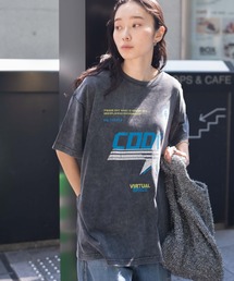 WEGO/ヴィンテージウォッシュグラフィックTシャツ