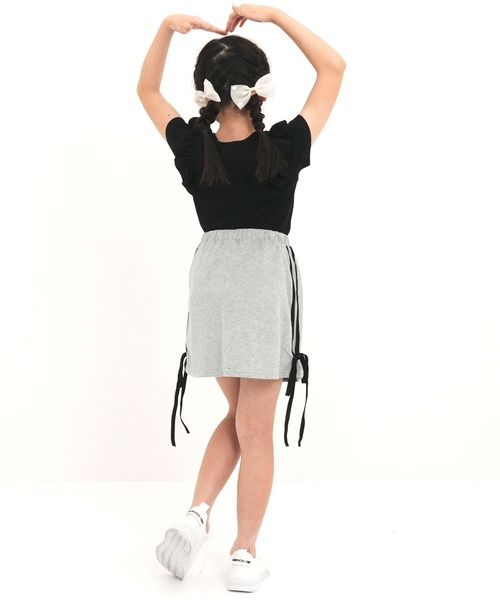 Bee des Bee（ビーデスビー）の「サイドラインスカート（スカート・キッズ・ブラック/杢グレー・110cm/120cm/130cm/140cm/150cm）」の7枚目の写真