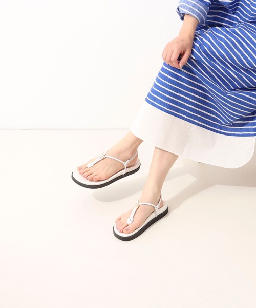 REMME（レメ）の「【REMME/レメ】トングサンダル（サンダル・レディース・ブラック/ホワイト・37/36/38）」の8枚目の写真