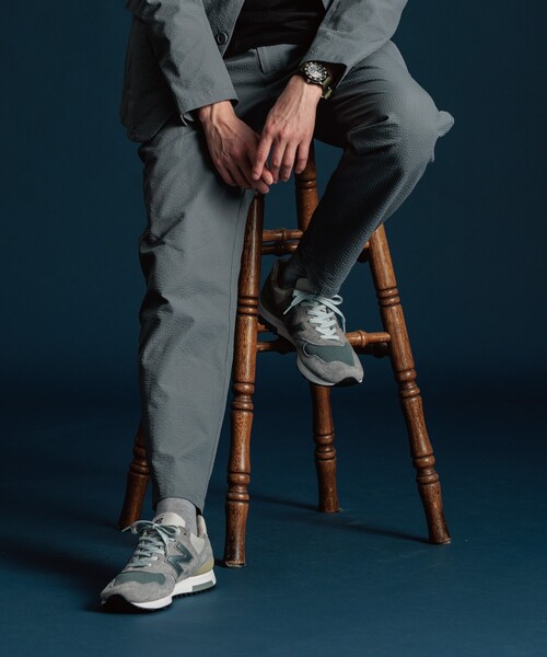 THE SHOP TK （ザ ショップ ティーケー ）の「◆【吸水速乾/セットアップ可】シアサッカーメッシュイージーパンツ（その他パンツ・メンズ・オリーブ/ダークブラウン/ネイビー・01/02/03/04）」の20枚目の写真