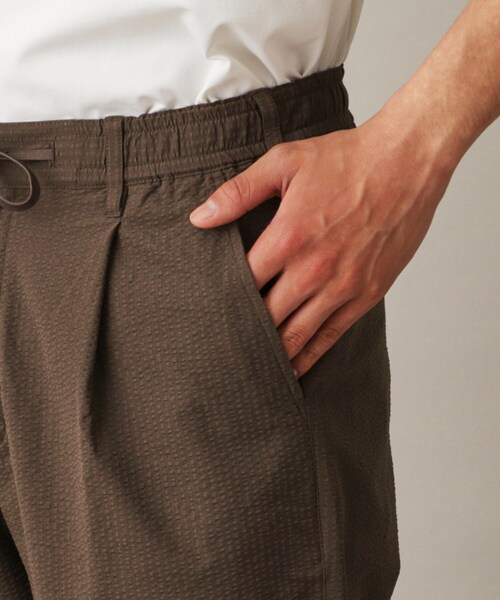 THE SHOP TK （ザ ショップ ティーケー ）の「◆【吸水速乾/セットアップ可】シアサッカーメッシュイージーパンツ（その他パンツ・メンズ・オリーブ/ダークブラウン/ネイビー・01/02/03/04）」の13枚目の写真