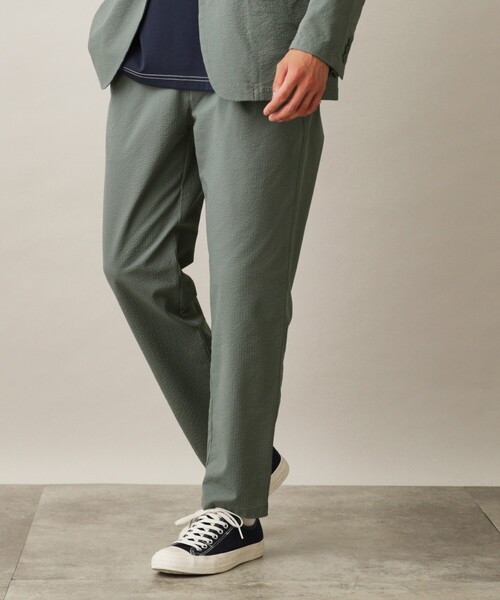 THE SHOP TK （ザ ショップ ティーケー ）の「◆【吸水速乾/セットアップ可】シアサッカーメッシュイージーパンツ（その他パンツ・メンズ・オリーブ/ダークブラウン/ネイビー・01/02/03/04）」の18枚目の写真