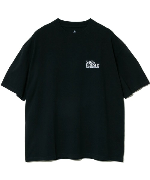 go slow caravan(ゴースローキャラバン)の「546% FRESH! LOGO BIG TEE(Tシャツ/カットソー・メンズ・ブラック/ホワイト・X-LARGE/LARGE/MEDIUM)」の3枚目の写真