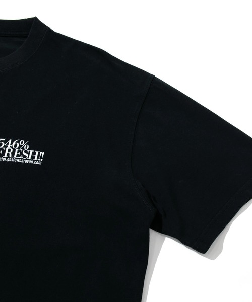 go slow caravan(ゴースローキャラバン)の「546% FRESH! LOGO BIG TEE(Tシャツ/カットソー・メンズ・ブラック/ホワイト・X-LARGE/LARGE/MEDIUM)」の5枚目の写真