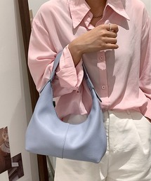 ワンハンドルハーフムーン ラウンドショルダーバッグ