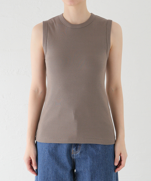 Deuxieme Classe dignity sleeveless ブラウンC Deuxieme Classe tシャツ *追加 dignity sleeveless レディース