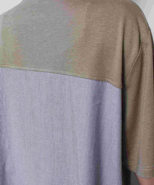 MB mint breeze（エムビーミントブリーズ）の「【LL～6L 大きいサイズ】【WEB/一部店舗限定】異素材切替えAラインワンピース（ワンピース・レディース・カーキ/グレー/ネイビー・LL/3L/4L/5L/6L）」の18枚目の写真