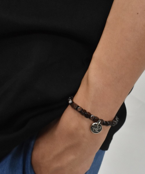 DOUBLE STEAL（ダブルスティール）の「エスニック ブレスレット（ブレスレット・メンズ・ブラック/ブラウン系/ブラウン/バーガンディー・FREE）」の8枚目の写真