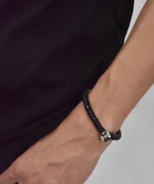 DOUBLE STEAL（ダブルスティール）の「エスニック ブレスレット（ブレスレット・メンズ・ブラック/ブラウン系/ブラウン/バーガンディー・FREE）」の10枚目の写真