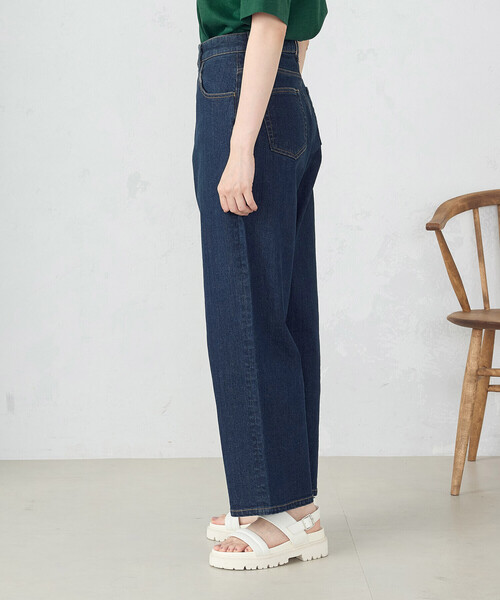 COMME CA MODELS(コムサモデルズ)の「デニム ベーシックストレートパンツ(デニムパンツ・レディース・インディゴブルー/ブラック・X-SMALL/SMALL/MEDIUM/LARGE/X-LARGE)」の12枚目の写真