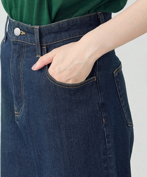 COMME CA MODELS(コムサモデルズ)の「デニム ベーシックストレートパンツ(デニムパンツ・レディース・インディゴブルー/ブラック・X-SMALL/SMALL/MEDIUM/LARGE/X-LARGE)」の16枚目の写真