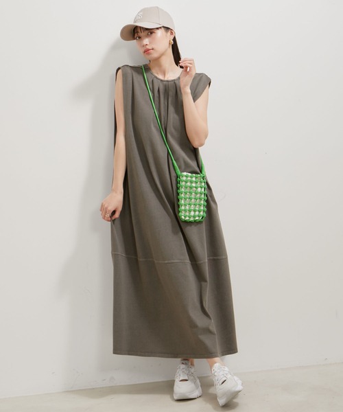 VIS（ビス）の「巾着付きメッシュミニショルダーバッグ（ショルダーバッグ・レディース・ブラック/グリーン/ホワイト系その他2/イエロー系その他2・FREE）」の10枚目の写真