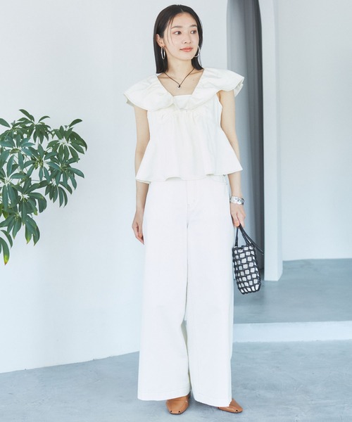 VIS（ビス）の「巾着付きメッシュミニショルダーバッグ（ショルダーバッグ・レディース・ブラック/グリーン/ホワイト系その他2/イエロー系その他2・FREE）」の12枚目の写真