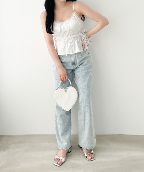 d.i.a/フェザーチャーム付セクシーキャミソール/専用♡ d.i.a/フェザーチャーム付セクシーキャミソール/専用♡