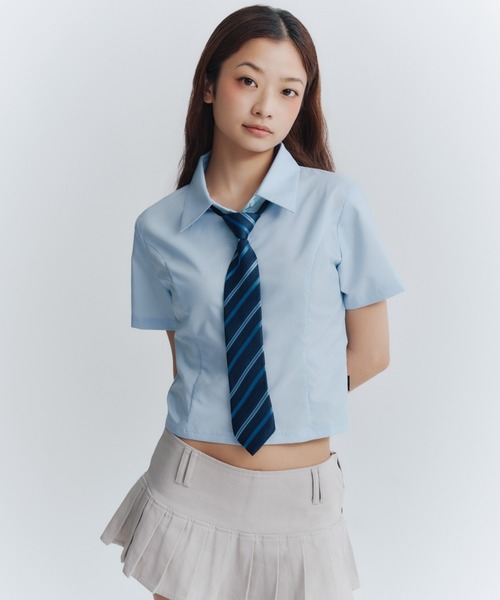 FCMM(エフシーエムエム)の「STITCH SHIRT/ステッチシャツ(シャツ/ブラウス・レディース・ブラック/ライトブルー/ホワイト・MEDIUM/SMALL)」の1枚目の写真