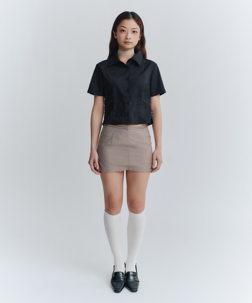 FCMM(エフシーエムエム)の「STITCH SHIRT/ステッチシャツ(シャツ/ブラウス・レディース・ブラック/ライトブルー/ホワイト・MEDIUM/SMALL)」の6枚目の写真