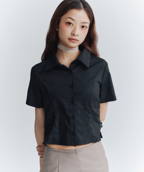 FCMM(エフシーエムエム)の「STITCH SHIRT/ステッチシャツ(シャツ/ブラウス・レディース・ブラック/ライトブルー/ホワイト・MEDIUM/SMALL)」の7枚目の写真
