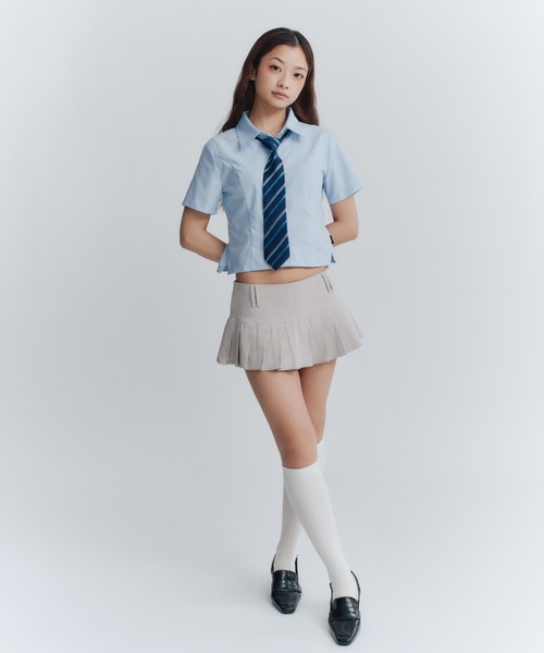 FCMM(エフシーエムエム)の「STITCH SHIRT/ステッチシャツ(シャツ/ブラウス・レディース・ブラック/ライトブルー/ホワイト・MEDIUM/SMALL)」の9枚目の写真