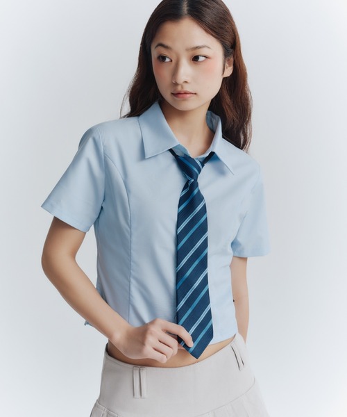 FCMM(エフシーエムエム)の「STITCH SHIRT/ステッチシャツ(シャツ/ブラウス・レディース・ブラック/ライトブルー/ホワイト・MEDIUM/SMALL)」の10枚目の写真