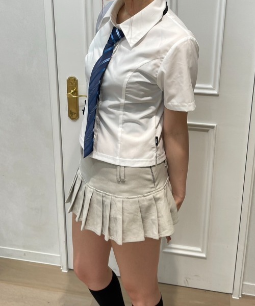 FCMM(エフシーエムエム)の「STITCH SHIRT/ステッチシャツ(シャツ/ブラウス・レディース・ブラック/ライトブルー/ホワイト・MEDIUM/SMALL)」の13枚目の写真