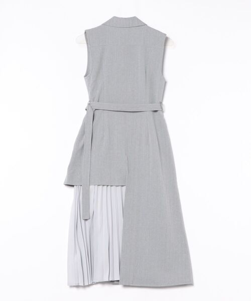 REDYAZEL（レディアゼル）の「ノースリーブサイドプリーツワンピース（ワンピース・レディース・ブルー/グレー/グリーン/ベージュ・SMALL/MEDIUM）」の15枚目の写真