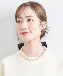 UNITED ARROWS | イミテーションパール リボン ネックレス(ネックレス)