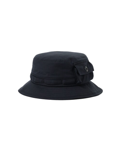 BEAMS PLUS(ビームスプラス)の「【別注】Lost & Found / MIL Jungle Hat Cotton Ripstop(ハット・メンズ・ブラック/オリーブ/ネイビー・ONE SIZE)」の3枚目の写真