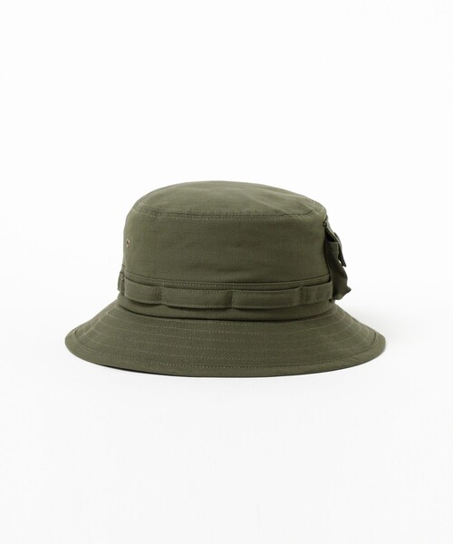 BEAMS PLUS(ビームスプラス)の「【別注】Lost & Found / MIL Jungle Hat Cotton Ripstop(ハット・メンズ・ブラック/オリーブ/ネイビー・ONE SIZE)」の8枚目の写真