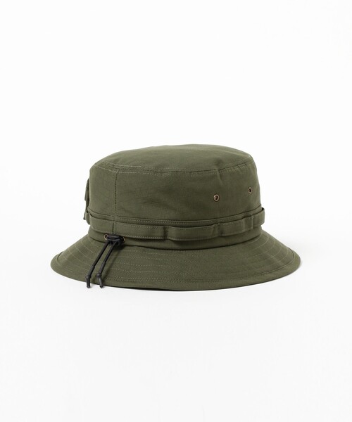 BEAMS PLUS(ビームスプラス)の「【別注】Lost & Found / MIL Jungle Hat Cotton Ripstop(ハット・メンズ・ブラック/オリーブ/ネイビー・ONE SIZE)」の9枚目の写真