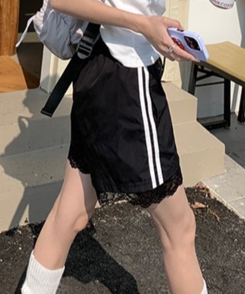 Vipoa(ヴィポア)の「Lace side line short pants(その他パンツ・レディース・ブラック/ホワイト・FREE)」の17枚目の写真
