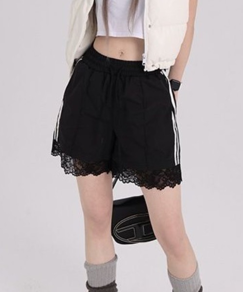 Vipoa(ヴィポア)の「Lace side line short pants(その他パンツ・レディース・ブラック/ホワイト・FREE)」の10枚目の写真